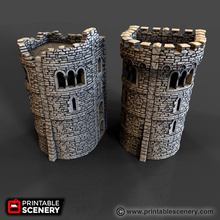 rampage pre-configured castle mid tower airplane Scenary designed combined corner towers gate walls mashup existing tiles they have been 3d application so print solid levels 3d print model - Mito3D