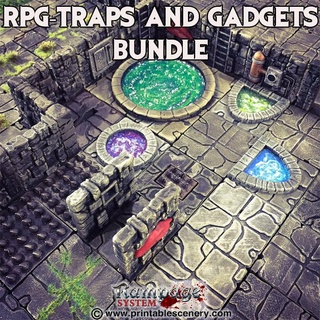 rampage traps gadgets bundle 3d print model - Mito3D