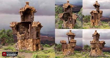 ruined barracks - hagglethorn hollow printable scenery 3d print model - Mito3D