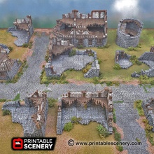ruined schist walls - printable scenery airplane Scenary ruined schist walls set ruined walls doorways windows building ruined buildings designed match schist walls pack clorehaven city product building tiles compatible openlock products download rampage base pack free latest version openlock clip