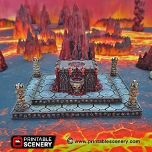 altar de los sacrificios imprimible paisaje avión Paisaje diseñado utilizado dispersión terreno adecuado la fantasía juego rol mesa juegos 3d print model - Mito3D