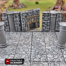 secret schist wall - printable scenery airplane Scenary walls set multiple doors style compatible openlock products download rampage base pack free latest version clip 3d print model - Mito3D