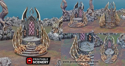 shadow throne - printable scenery airplane Scenary 3d print model - Mito3D