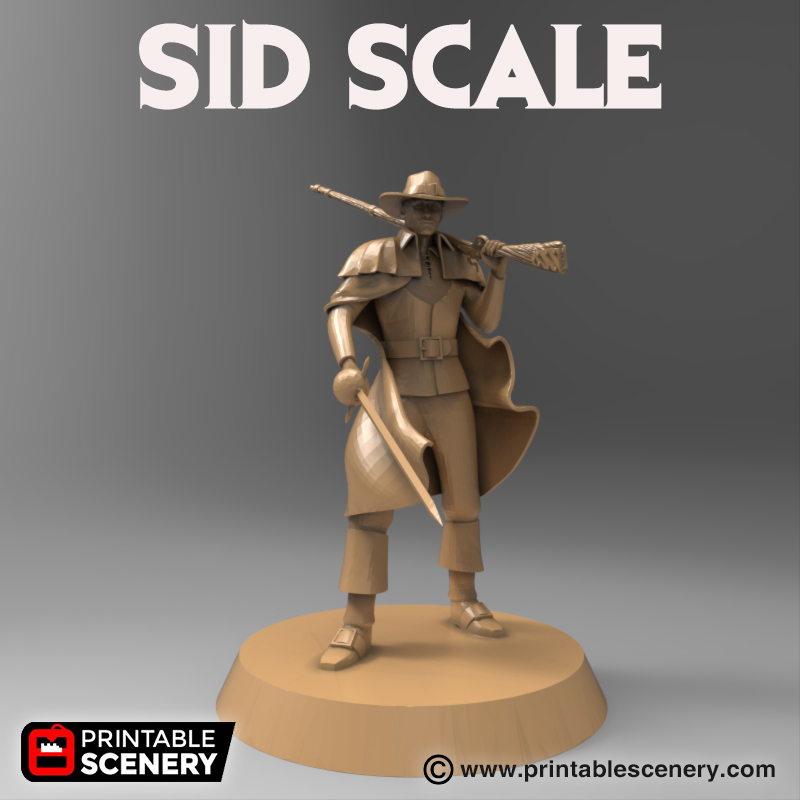 sid scale airplane Scenary set various sizes designed help you judge your model slicer he not intended printed but used allows see size compared 3D print model - Mito3D