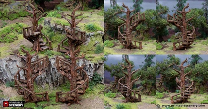 stair walkways - hagglethorn hollow printable scenery 3d print model - Mito3D