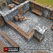stone bar - printable scenery airplane Scenary set pieces including corner shelves build variety configurations pack clorehaven city building tiles designed style schist walls download rampage base free latest version openlock clip 3d print model - Mito3D