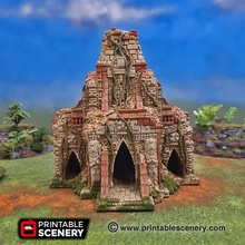 temple eden - printable scenery airplane Scenary 3d building suitable fantasy sci-fi tabletop role-playing games 3d print model - Mito3D