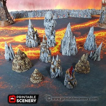 tormented scatter - printable scenery airplane Scenary set contains twelve different terrain piles including body impaled spike four plain rock three skulls chains around them pillar these designed use caverns torment dark but can used add drama variety tabletop role-playing games they could also providing cover objectives skirmish 3d print model - Mito3D