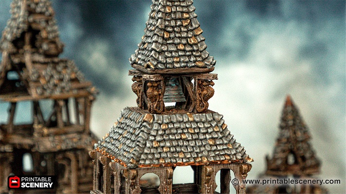 torre of gritando sino expansão stl printablescenery 3d print model - Mito3D