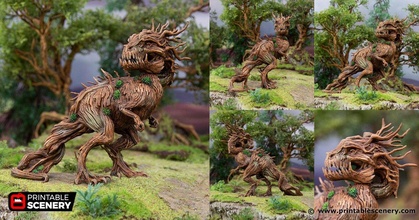 Baum rex Hagedorn hohl druckbar Landschaft 3d print model - Mito3D