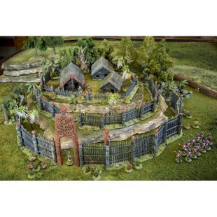 tribal stockade large airplane Scenary contains four styles version has thicker double bindings largest sized medium small versions available 3D print model - Mito3D