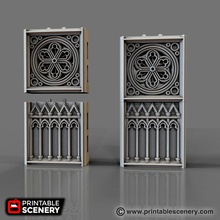 triforium celestial window airplane Scenary pack contains one which based off 2-inch high a-wall tiles though smaller lacking some grandeur rosetta windows still superbly designed invoke much same sense awe do due their reduced size they can used gothic chapels churches 3d print model - Mito3D