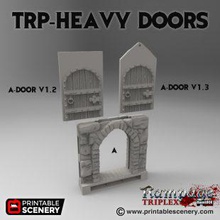trp-heavy door airplane Scenary rampage triplex heavy features beautifully detailed new arch two options openlock allows more configuration possibilities fully backward compatible all systems 3d print model - Mito3D