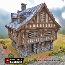 tudor walls - printable scenery airplane Scenary pack tiles clipped together clorehaven city building designed schist rustic wooden stone floors set compatible openlock products download rampage base free latest version clip small piece filament wire hinge pin attach door doorway assemble buildings assembly guides 3d print model - Mito3D