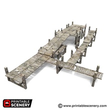 walkways airplane Scenary can printed without supports rescaled any size suit wide variety scenarios platforms designed clip into posts rescaling make sure you rescale width platform exact same 3d print model - Mito3D