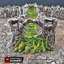 wyrm Tunnel printable Landschaft Flugzeug Bühnenbild set tunnel fantasy tabletop Rollenspiele enthält Kreuzung Ecken Sackgassen Größen pack goblin Grotte Höhle Fliesen kompatibel shroom sets erstellen gewaltige Systeme 3d print model - Mito3D