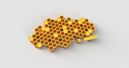 honeycomb key organizer prusaprinters honeycomb key organizer prusaprinters
