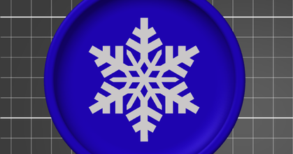 snowflake coaster - mmu dan download free stl model printablescom coaster household mmu multimaterial snowflake