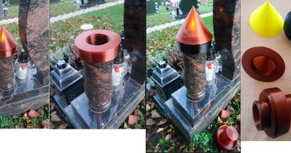 vase cover grave winter john doe download free stl model printablescom candle led transparent hrob grave