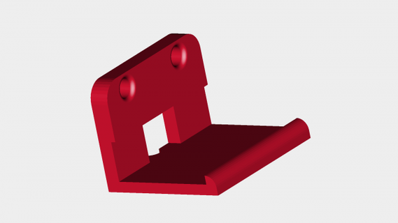 wii sensor parete montare rossa 3d print model - Mito3D
