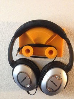 headphone wall mount redpah 3d print model - Mito3D