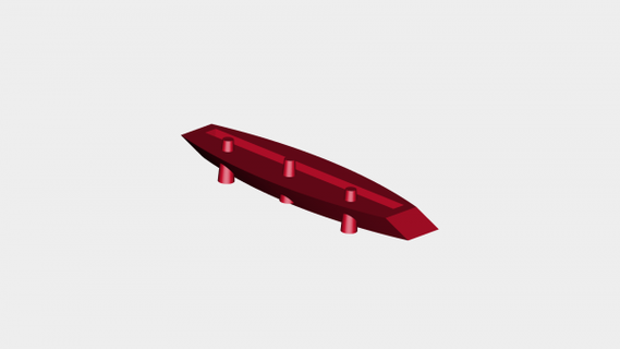 attività commerciale carta titolare supporto rossa 3d print model - Mito3D