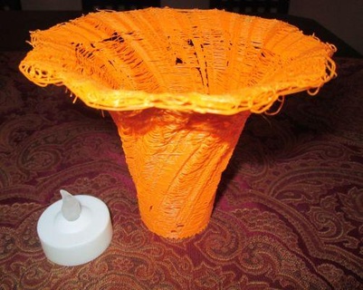 hexagonal vase double torsion redpah 3d print model - Mito3D