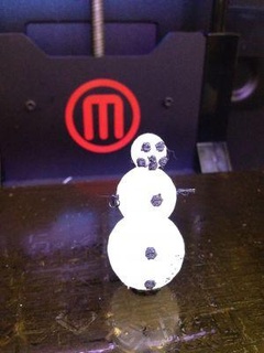 bonhomme neige valeria redpah 3d print model - Mito3D