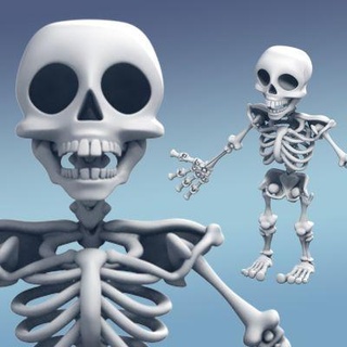 esqueleto chasquidos movible redpah 3d print model - Mito3D