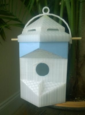 birdhouse rossa 3D print model - Mito3D