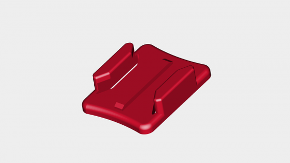 piatto montare gopro hero3+ sj4000 rossa 3d print model - Mito3D