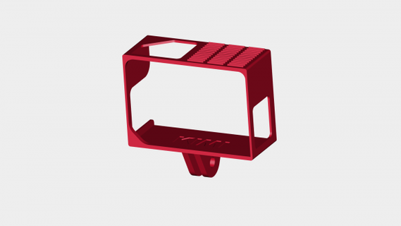 difficile Astuccio guaina gopro hero3+ rossa 3d print model - Mito3D