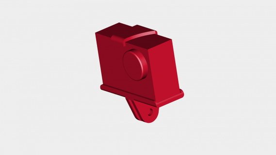 Astuccio guaina gopro eroe 3+ rossa 3d print model - Mito3D