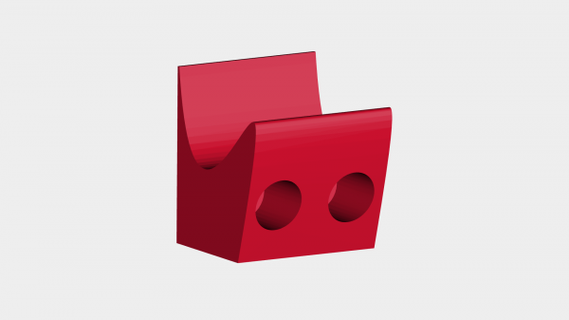 parete appendiabiti zaino rossa 3d print model - Mito3D