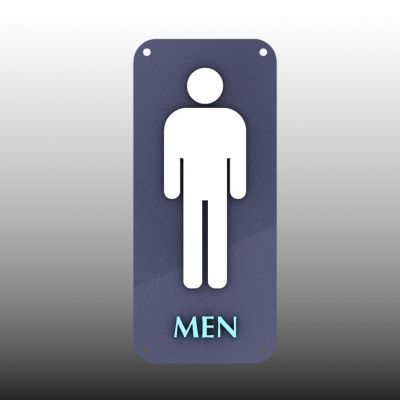 toilet sign men redpah 3D print model - Mito3D