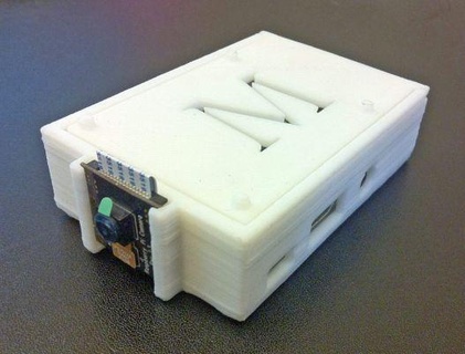 framboesa pi b+ caso bainha Câmera suporte redpah 3d print model - Mito3D