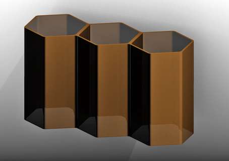 honeycomb shelf redpah 3d print model - Mito3D