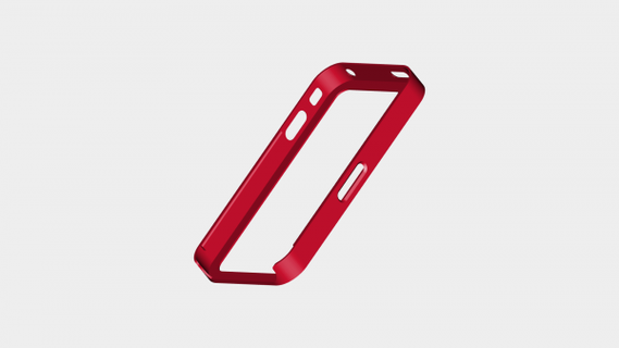 copertina guaina i phone 4 4s rossa 3d print model - Mito3D