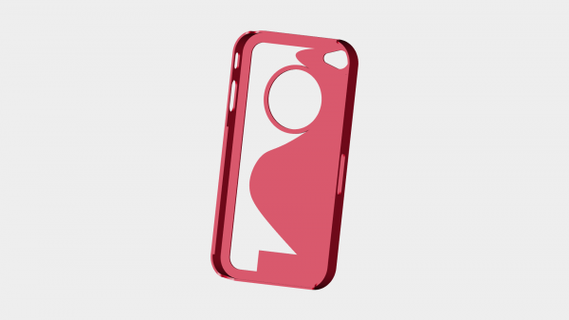 cover iphone 4 4s redpah 3d print model - Mito3D