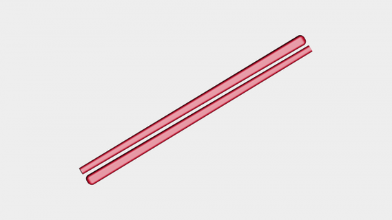 chopsticks redpah 3d print model - Mito3D