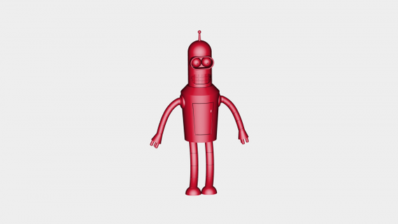 Bender redpah 3d print model - Mito3D