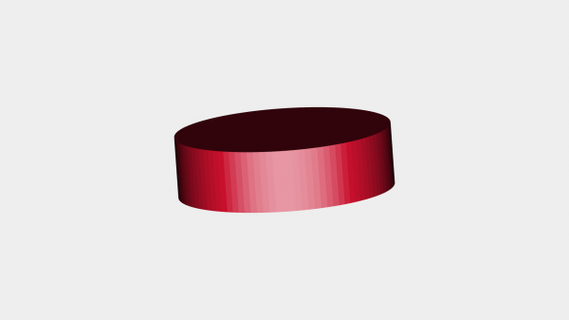 hockey disco rossa 3d print model - Mito3D