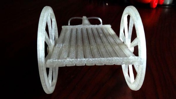 Indien bœuf Chariot redpah 3d print model - Mito3D