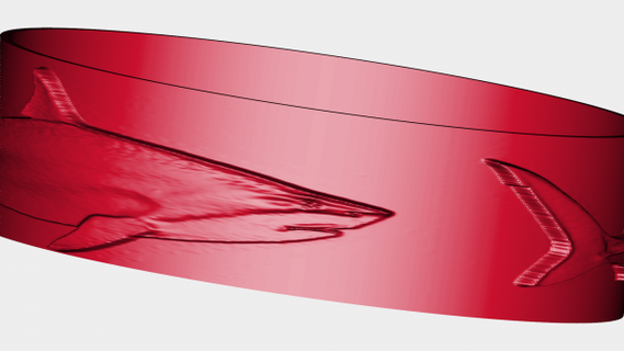 squali braccialetto rossa 3d print model - Mito3D
