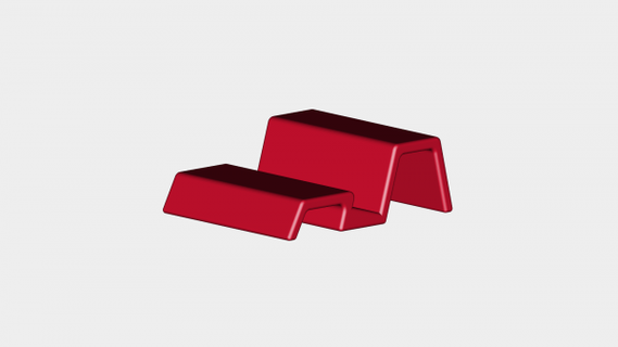 universale mobile tavoletta dock rossa 3d print model - Mito3D