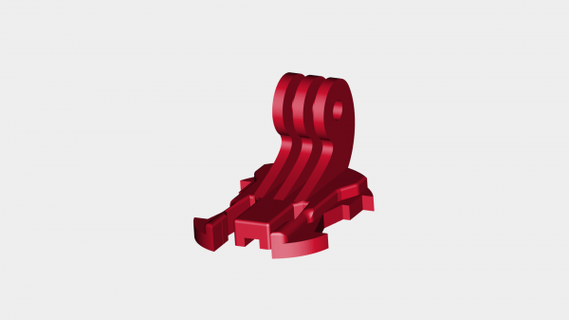 montare gopro sjcam rossa 3d print model - Mito3D