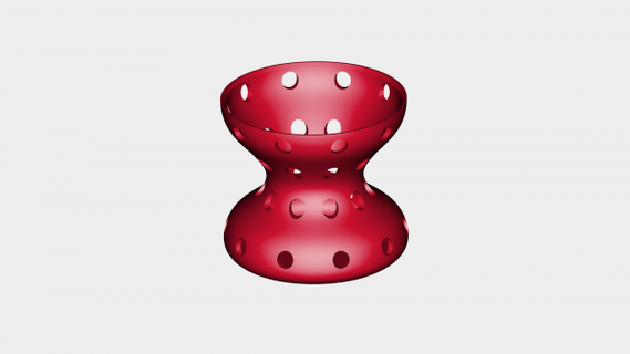 Fantasie Vase redpah 3d print model - Mito3D