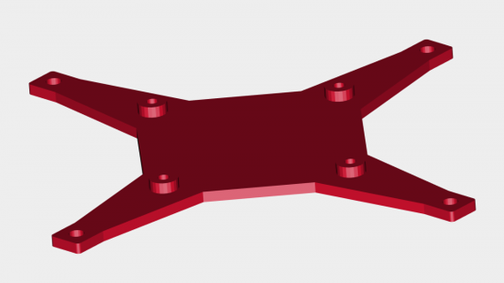 vesa adattatore 50 100 edizione rossa 3d print model - Mito3D
