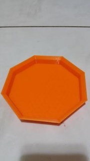 octagon flower pot saucer redpah 3d print model - Mito3D