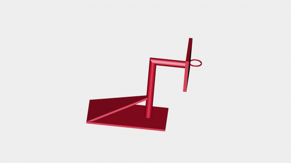 basket ball hoop redpah 3d print model - Mito3D
